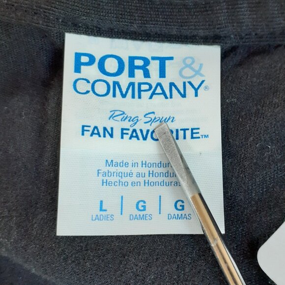 Rock & Roll - Guitar Wings Logo - New Women's Large Black T-Shirt - Picture 3 of 4